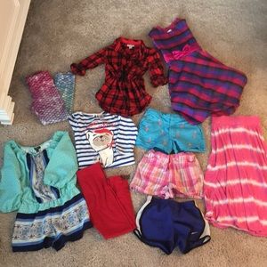 Bundle of girls clothes ranging from 6-7